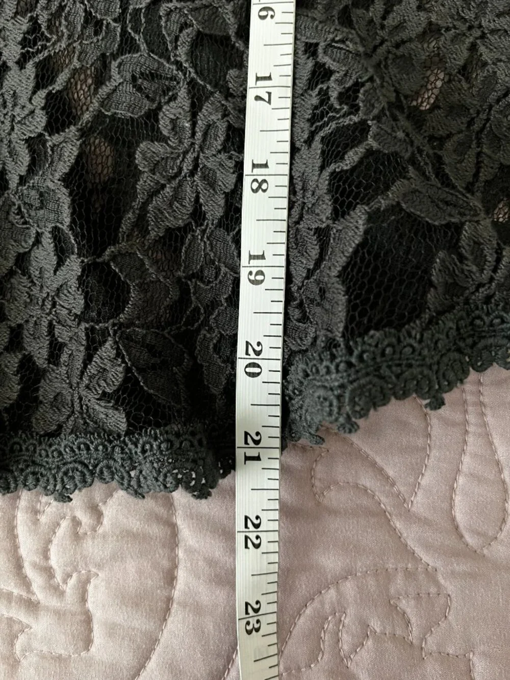 Free People Charcoal Gray Lace Peplum Short-Sleeve Top Size XS